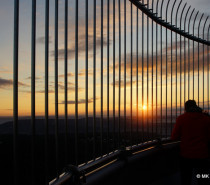 Sektfrühstück und Sonnenaufgang auf dem Fernsehturm