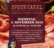 Specktakel – Wenn Zäpfle auf Speck trifft Specktakel – Wenn Zäpfle auf Speck trifft