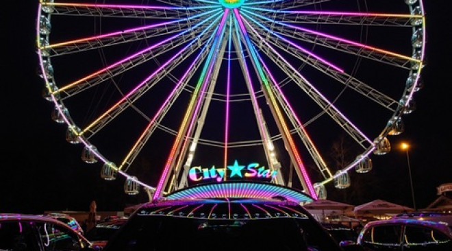 Das größte reisende Riesenrad der Welt „City Star“ ist wieder in Ludwigsburg. 5 x 2 Tickets zu gewinnen!