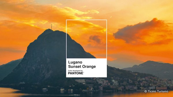 Lugano Sunset Orange chip Jenny Bender. Copyright Ticino Turismo